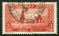 N°121-1923-MAROC FR-RUINES DE VOLUBILIS-3F-ROUGE