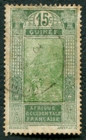 N°087-1922-GUINEE FR-GUE A KITIM-15C-VERT/GRIS ET VERT