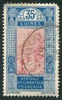 N°072-1913-GUINEE FR-GUE A KITIM-35C-BLEU ET CARMIN