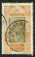 N°093-1922-GUINEE FR-GUE A KITIM-50C-BISTRE ET GRIS/OLIVE