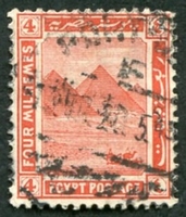 N°0047-1914-EGYPTE-PYRAMIDES DE GIZEH-4M-ROUGE