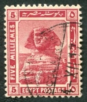 N°0048-1914-EGYPTE-SPHINX DE GIZEH-5M-CARMIN