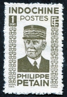 N°243-1943-INDOCHINE-PHILIPPE PETAIN-1C-BRUN