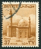 N°0320B-1953-EGYPTE-MOSQUEE DU SULTAN HUSSEIN-37M-BRUN/JAUNE