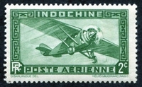 N°02-1933-INDOCHINE-AVION-2C-VERT 