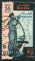 N°0370-1954-EGYPTE-EVACUATION CANAL SUEZ TROUPE BRITANNIQUES