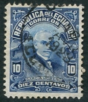 N°0194-1915-EQUATEUR-GARCIA MORENO-10C-BLEU