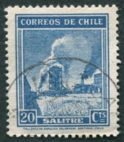 N°0194-1942-CHILI-EXTRACTION DU NITRATE-20C-BLEU CLAIR