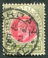 N°60-1902-NATAL-EDOUARD VII-2P-OLIVE ET ROSE