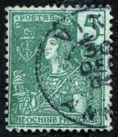 N°027-1904-INDOCHINE-5C-VERT