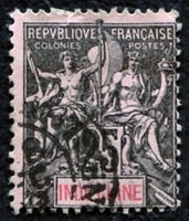 N°010-1892-INDOCHINE-25C-NOIR S ROSE