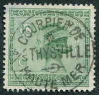 N°107-1923-CONGO BE-BALUBA-10C-VERT