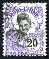 N°047-1907-INDOCHINE-CAMBODGIENNE-20C-VIOLET