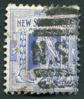 N°076-1897-NOUV GALLES SUD-ARMOIRIES DE VICTORIA-2P-OUTREMER