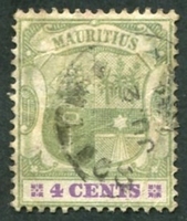 N°0112-1902-MAURICE-ARMOIRIES-4C-VERT ET VIOLET