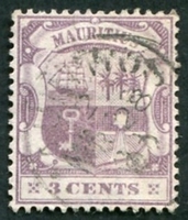 N°0088-1895-MAURICE-ARMOIRIES-3C-VIOLET/BRUN