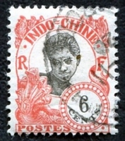 N°105-1922-INDOCHINE-CAMBODGIENNE-6C-ROUGE