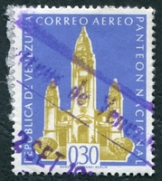 N°0692-1960-VENEZUELA-PANTHEON DE CARACAS-30C-OUTREMER/OLIVE