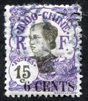 N°077-1919-INDOCHINE-ANNAMITE-6C S 15C-VIOLET