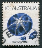 N°0546-1974-AUSTRALIE-MINERAUX-SAPHIR-10C