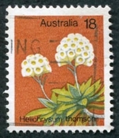 N°0576-1975-AUSTRALIE-FLEURS-HELICHRYSUM THOMSONII-18C