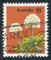 N°0576-1975-AUSTRALIE-FLEURS-HELICHRYSUM THOMSONII-18C