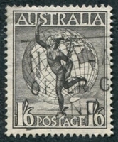 N°07-1949-AUSTRALIE-1/6-GRIS BRUN