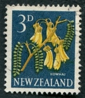 N°0387-1960-NOUVELLE ZELANDE-FLEUR-KOWKAI-3P