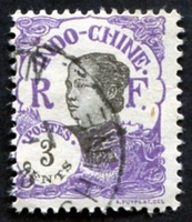 N°102-1922-INDOCHINE-ANNAMITE-3C-VIOLET