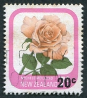 N°0777-1980-NOUVELLE ZELANDE-FLEUR-ROSE M.MEILLAND-20C