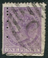N°0052-1873-NOUVELLE ZELANDE-VICTORIA-1P-VIOLET