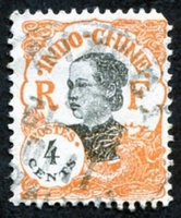 N°103-1922-INDOCHINE-ANNAMITE-4C-ORANGE