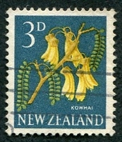 N°0387-1960-NOUVELLE ZELANDE-FLEUR-KOWKAI-3P