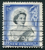 N°0337-1954-NOUVELLE ZELANDE-ELIZABETH II-1/6