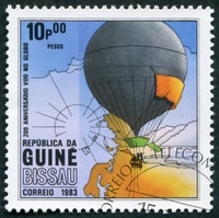N°0177-1983-G BISSAU-MONTGOLFIERE-10P
