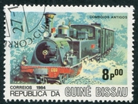 N°0329-1984-G BISSAU-LOCOMOTIVE ANCIENNE-8P