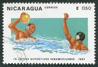 N°1272-1983-NICARAGUA-SPORT-WATER-POLO-50C