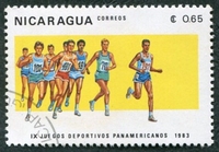 N°1273-1983-NICARAGUA-SPORT-COURSE A PIED-65C