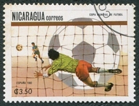 N°1189-1982-NICARAGUA-ESPANA 82-FOOTBALL-GARDIEN BUT-3C50