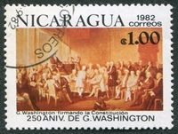 N°1201-1982-NICARAGUA-WASHINGTON SIGNANT CONSTITUTION-1C