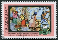 N°1204-1982-NICARAGUA-RECOLTE DE FRUITS-50C