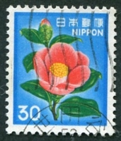 N°1343-1980-JAPON-FLEURS-CAMELIA-30Y