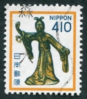 N°1359-1981-JAPON-ART-BRONZE DE DAME MAYA-410Y
