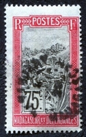 N°107-1908-MADAGASCAR-TRANSPORT FILANZANE-75C-