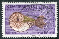 N°208-1963-N HEBRIDES-NAUTILUS-30C