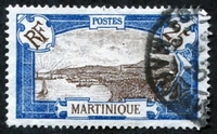 N°068-1908-MARTINIQUE-FORT DE FRANCE-25C-BLEU