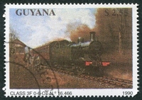 N°2349-1990-GUYANE REP-LOCOMOTIVE CLASSE 3F 0-6-OT-2D55