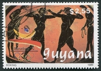 N°2151J-1989-GUYAREP-JO DE BARCELONE-BOXE-2D55