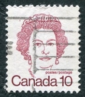 N°0610-1976-CANADA-ELIZABETH II-10C-CARMIN