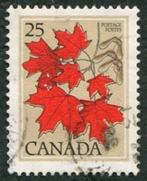 N°0639-1977-CANADA-ARBRES-ERABLE A SUCRE-25C